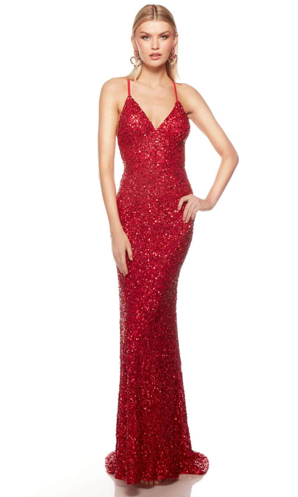 Image of Alyce Paris 88003 - Sequin Open Back Prom Dress