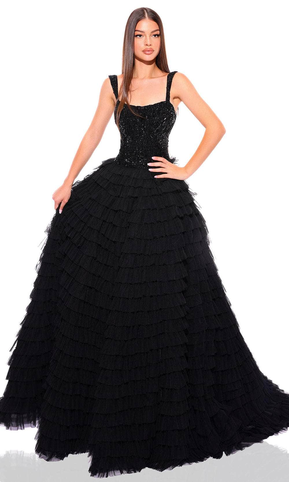 Image of Amarra 94026 - Ruffle Tiered Evening Dress