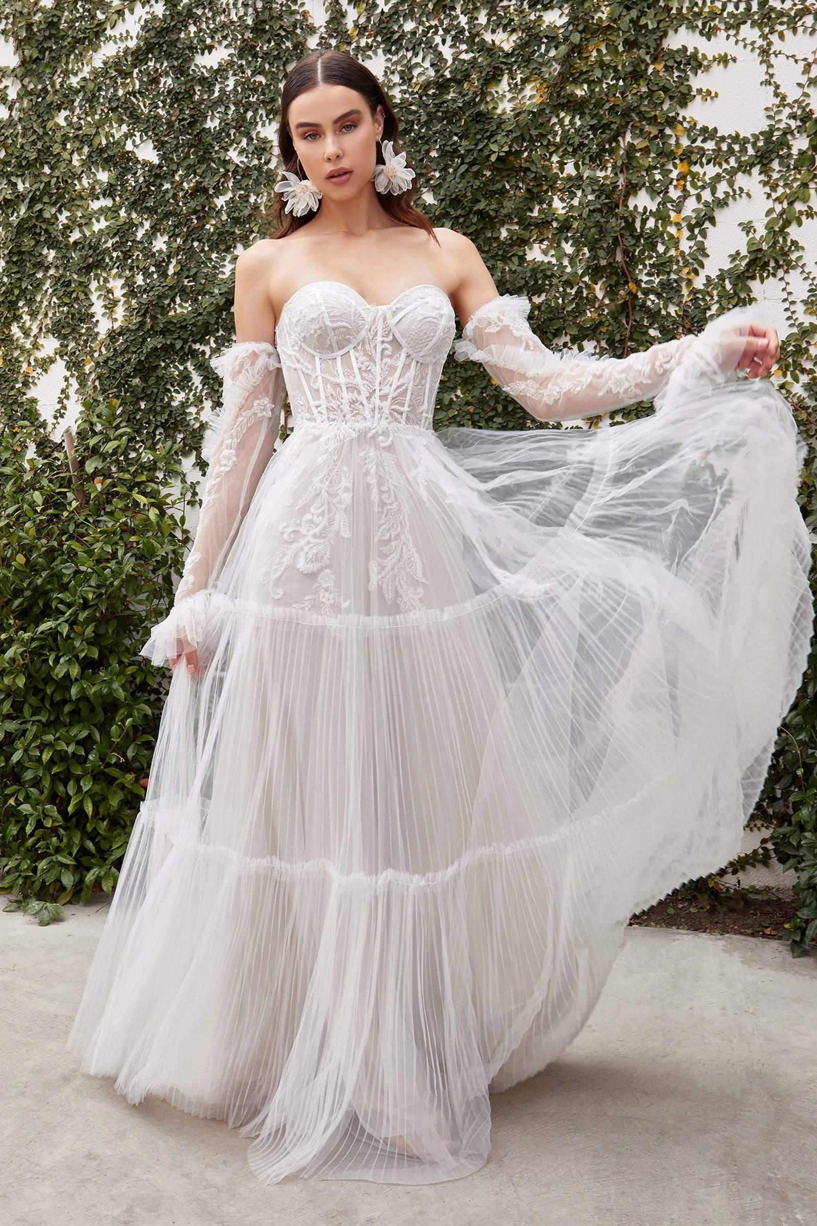 Image of Andrea and Leo - A1037W Embroidered Sweetheart Bridal Gown