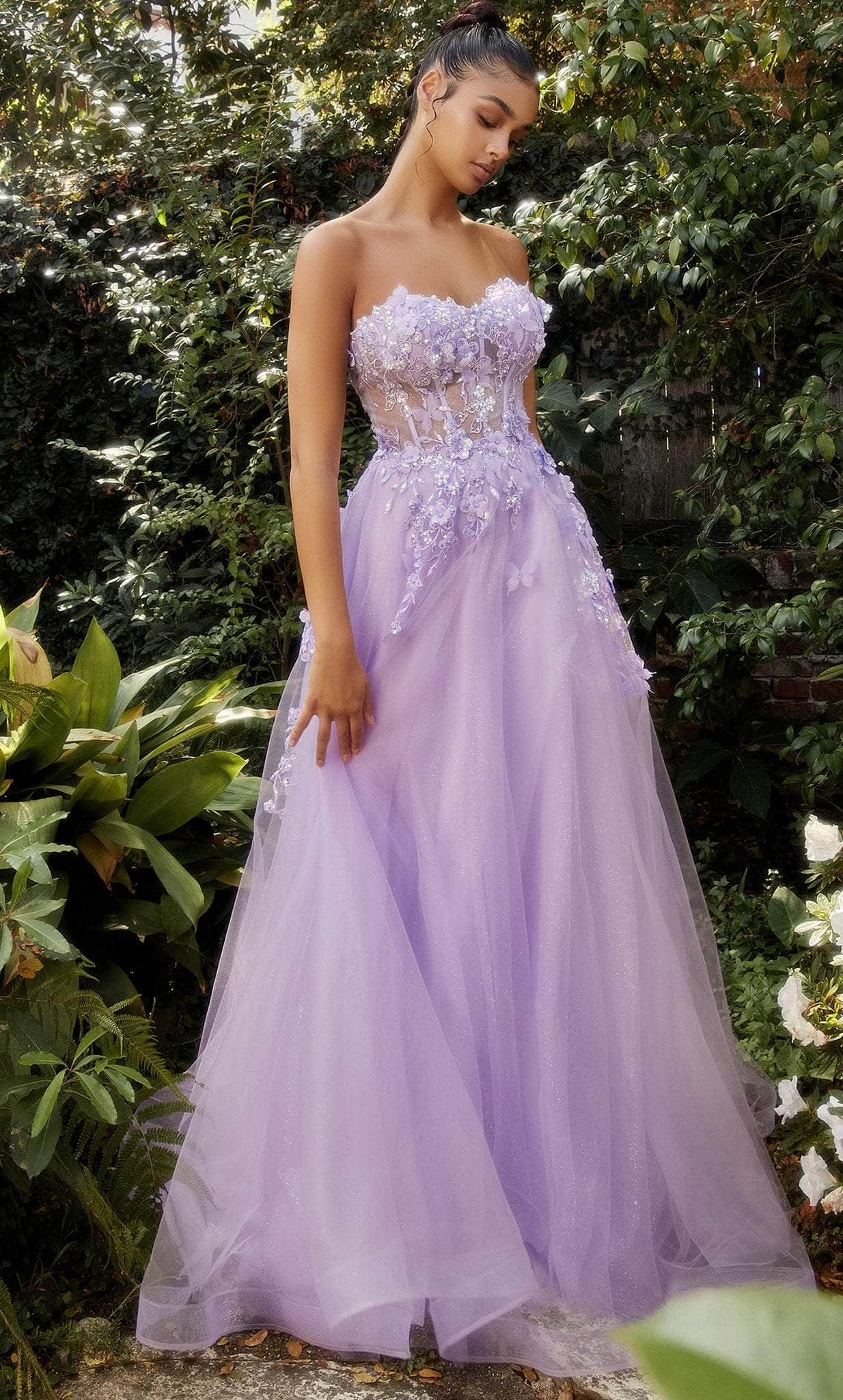 Image of Andrea and Leo A1108 - Detachable Sleeve Sweetheart Ballgown