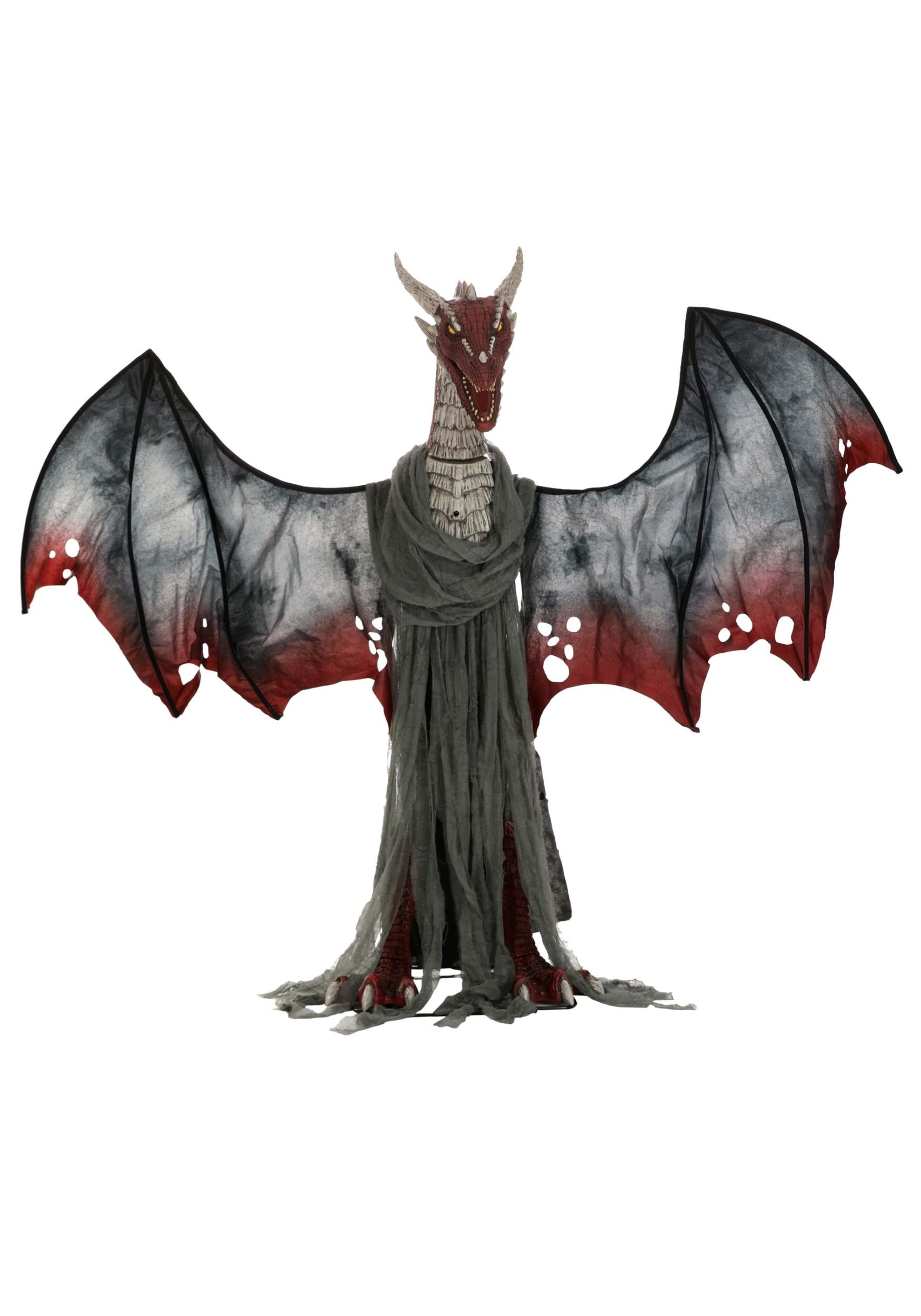 Image of Animated Brimstone Dragon Halloween Decoration Prop ID FUN4307-ST