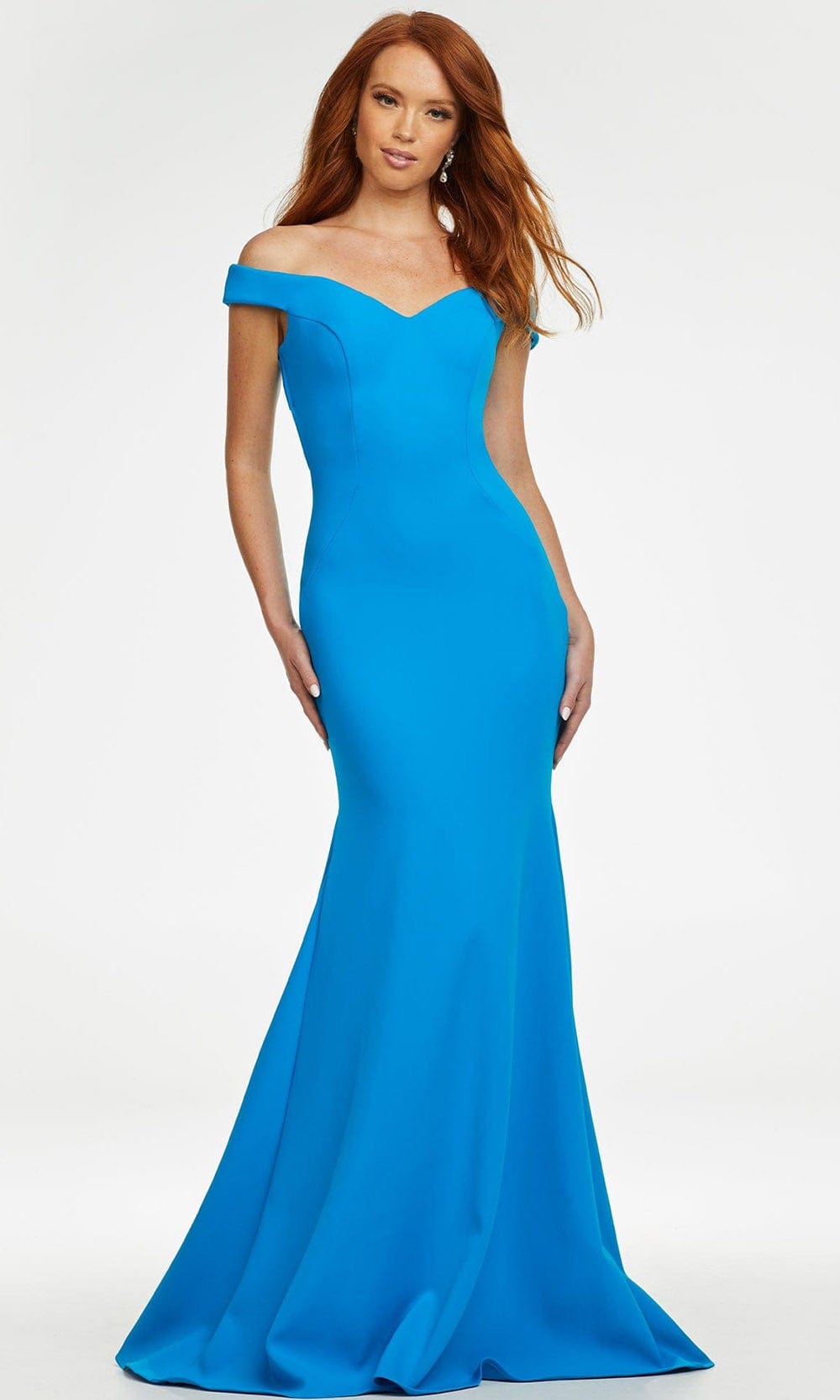 Image of Ashley Lauren - 11118 Cross Strap Back Long Gown