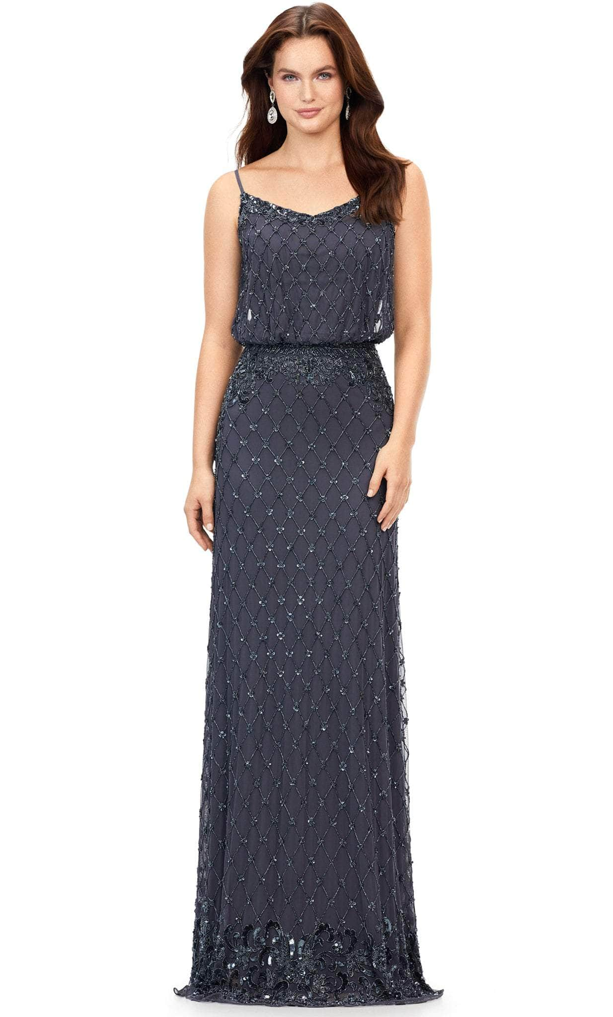 Image of Ashley Lauren 11206 - Blouson Beaded Formal Dress