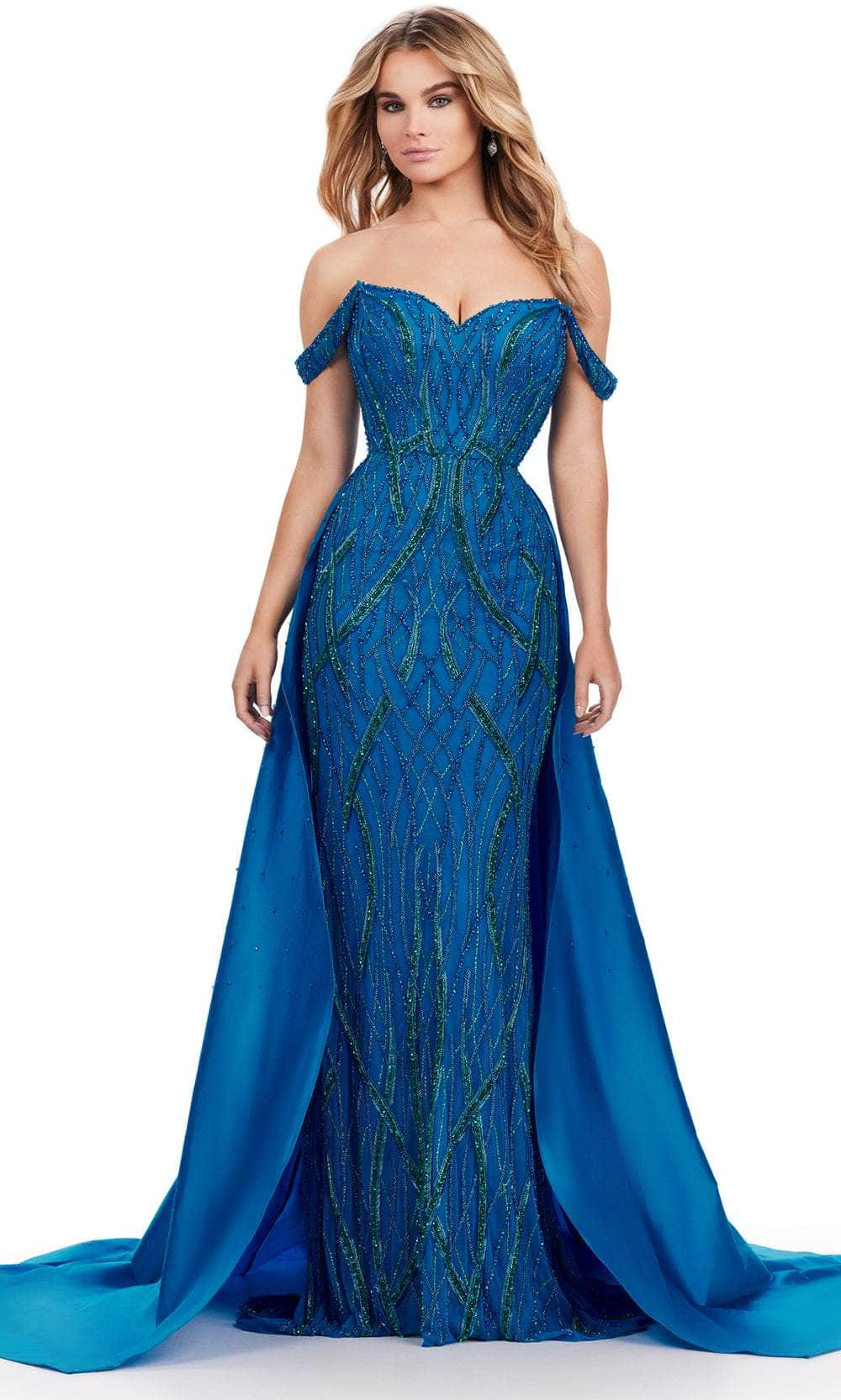 Image of Ashley Lauren 11458 - Beaded Overskirt Prom Dress