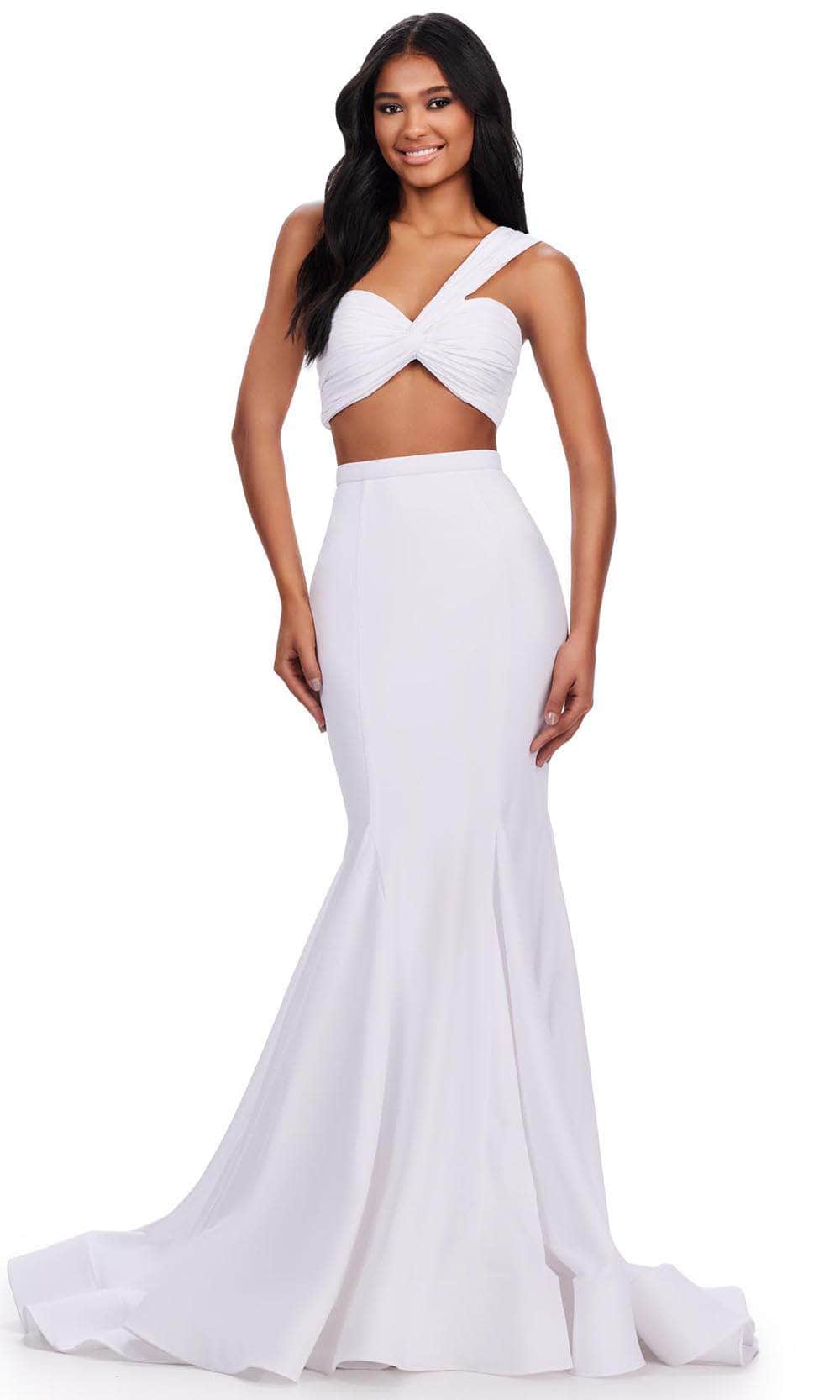 Image of Ashley Lauren 11646 - Asymmetric Two Piece Prom Gown