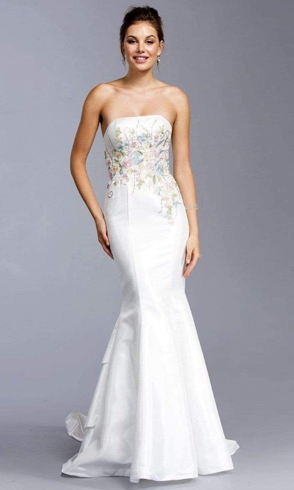 Image of Aspeed Bridal - L1914 Multi Colored Embroidery Wedding Dress