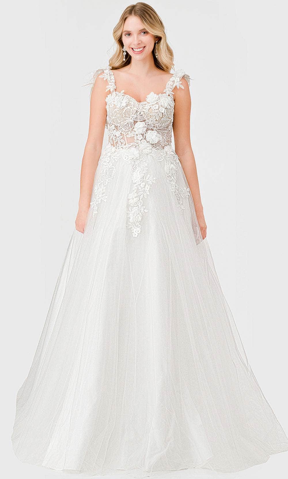 Image of Aspeed Design MS0026 - Floral Appliqued Sweetheart Bridal Dress