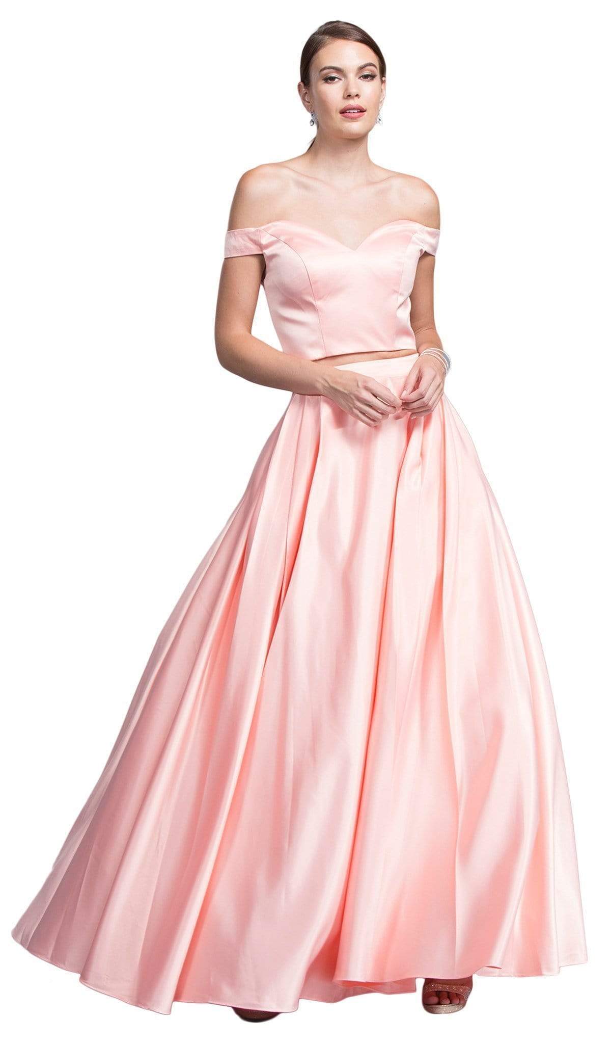 Image of Aspeed Design - Two Piece Off-Shoulder Evening Ballgown