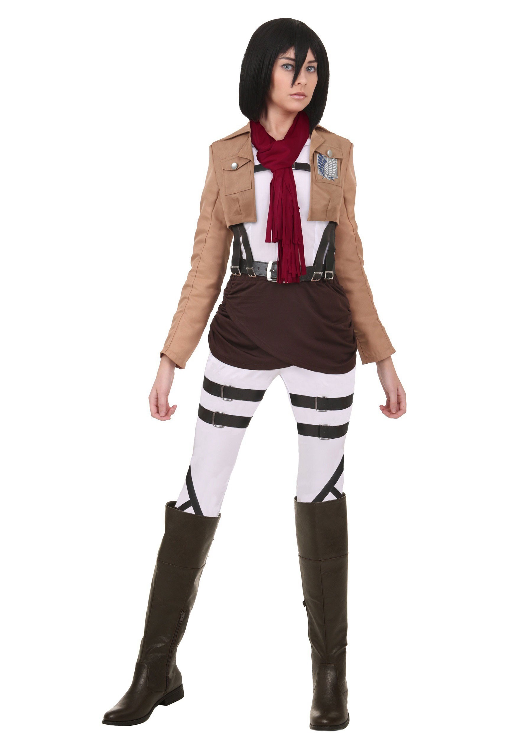 Image of Attack on Titan Mikasa Costume | Adult Anime Cosplay ID FUN2270AD-S