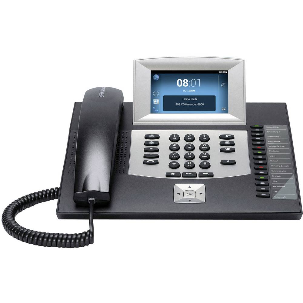 Image of Auerswald COMFORTEL 2600 IP schwarz PBX VoIP Android Answerphone Hands-free Visual call notification Touchpanel