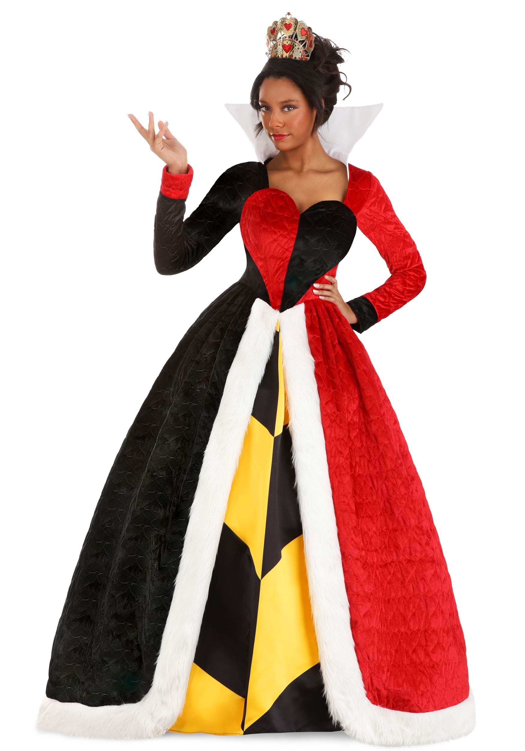 Image of Authentic Disney Queen of Hearts Costume for Women ID FUN4845AD-XS