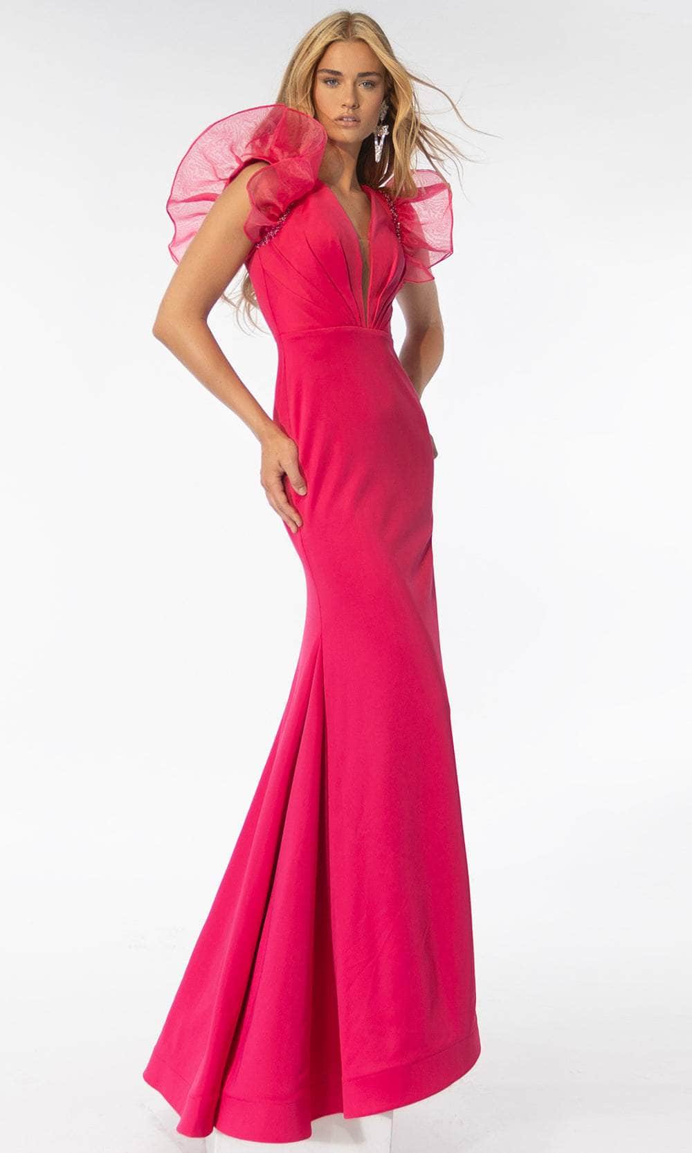 Image of Ava Presley 39307 - Puff Cap Sleeve Prom Gown