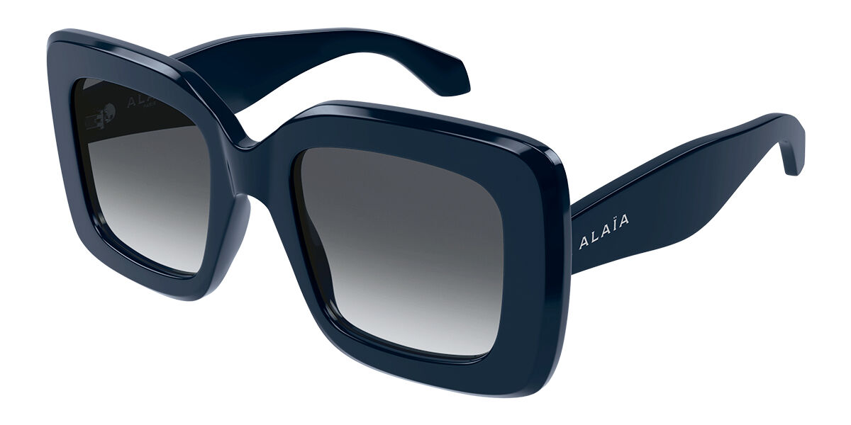 Image of Azzedine Alaia AA0065S 003 52 Lunettes De Soleil Femme Bleues FR