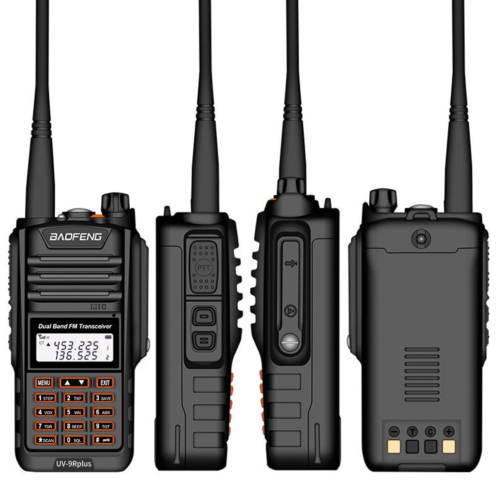 Image of BAOFENG BF-UV9RPLUS 8W IP68 Waterproof Walkie Talkie 128 Channels 400-520MHz Dual Brand Two Way Handheld Radio VHF UHF I