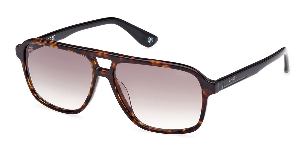 Image of BMW BW0039 52P 58 Lunettes De Soleil Homme Tortoiseshell FR