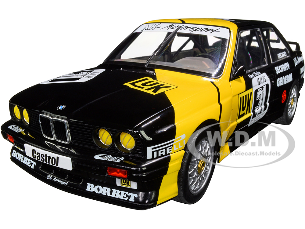 Image of BMW E30 M3 31 Kurt Thiim "LuK" DTM Deutsche Tourenwagen Masters (1988) "Competition" Series 1/18 Diecast Model Car by Solido