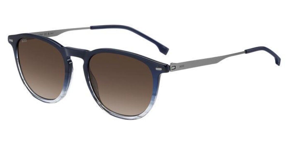 Image of BOSS Boss 1639/S QEU/HA 52 Lunettes De Soleil Homme Bleues FR