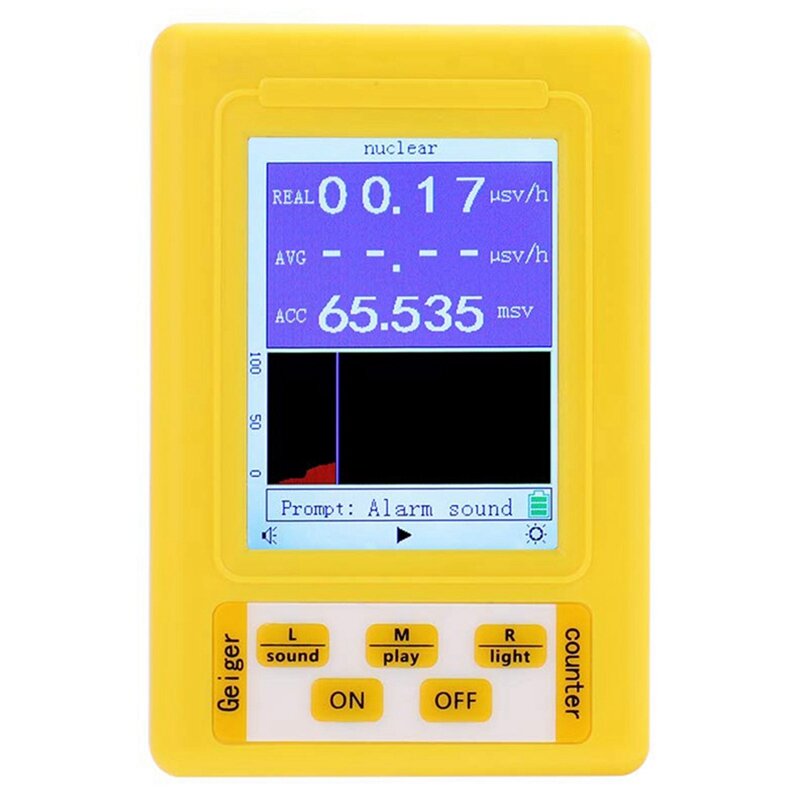 Image of BR-9C 2-In-1 Handheld Portable Digital Display Electromagnetic Radiation Nuclear Radiation Tester Geiger Counter Full-Fu