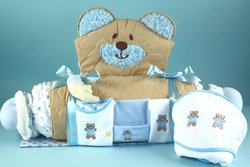 Image of Baby Boy Bear Play Mat & Layette Gift Set