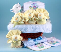 Image of Baby Boy Easter Gift Basket of Joy