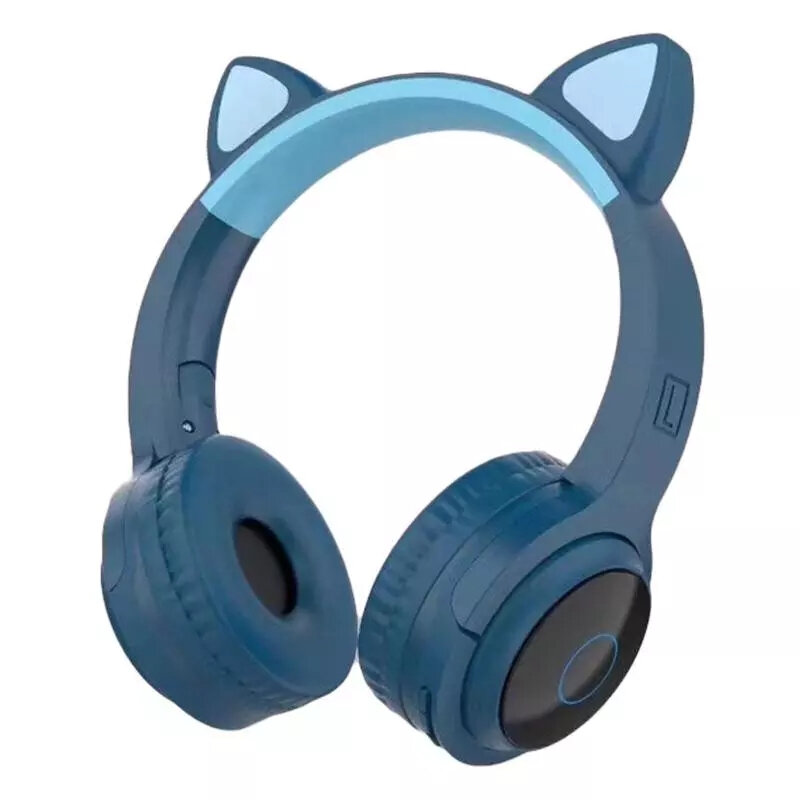 Image of Bakeey XY-203 Wireless bluetooth Headphones HIFI Stereo TF Card Aux-In Luminous Cute Cat Ear Head-Mounted Headset with M