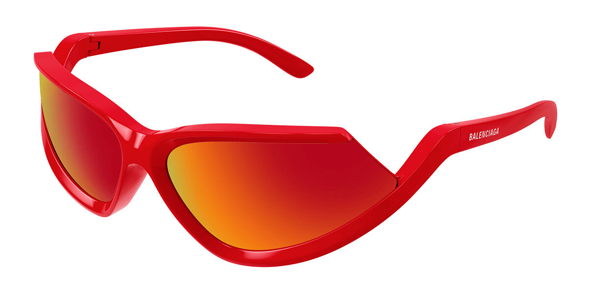 Image of Balenciaga BB0289S 005 71 Lunettes De Soleil Homme Rouges FR