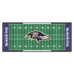 Image of Baltimore Ravens Football Field Runner Rug