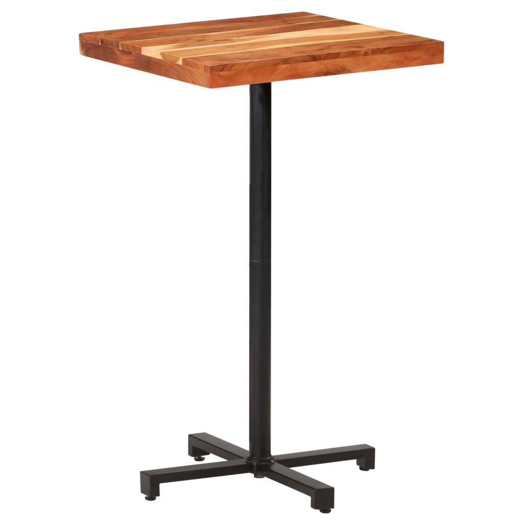 Image of Bar Table Square 236"x236"x433" Solid Acacia Wood
