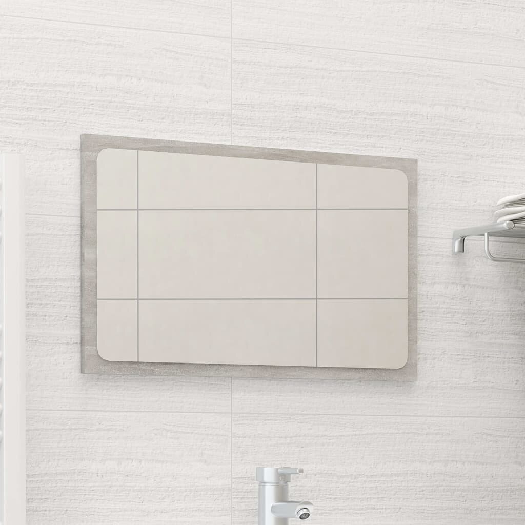 Image of Bathroom Mirror Concrete Gray 236"x06"x146" Chipboard