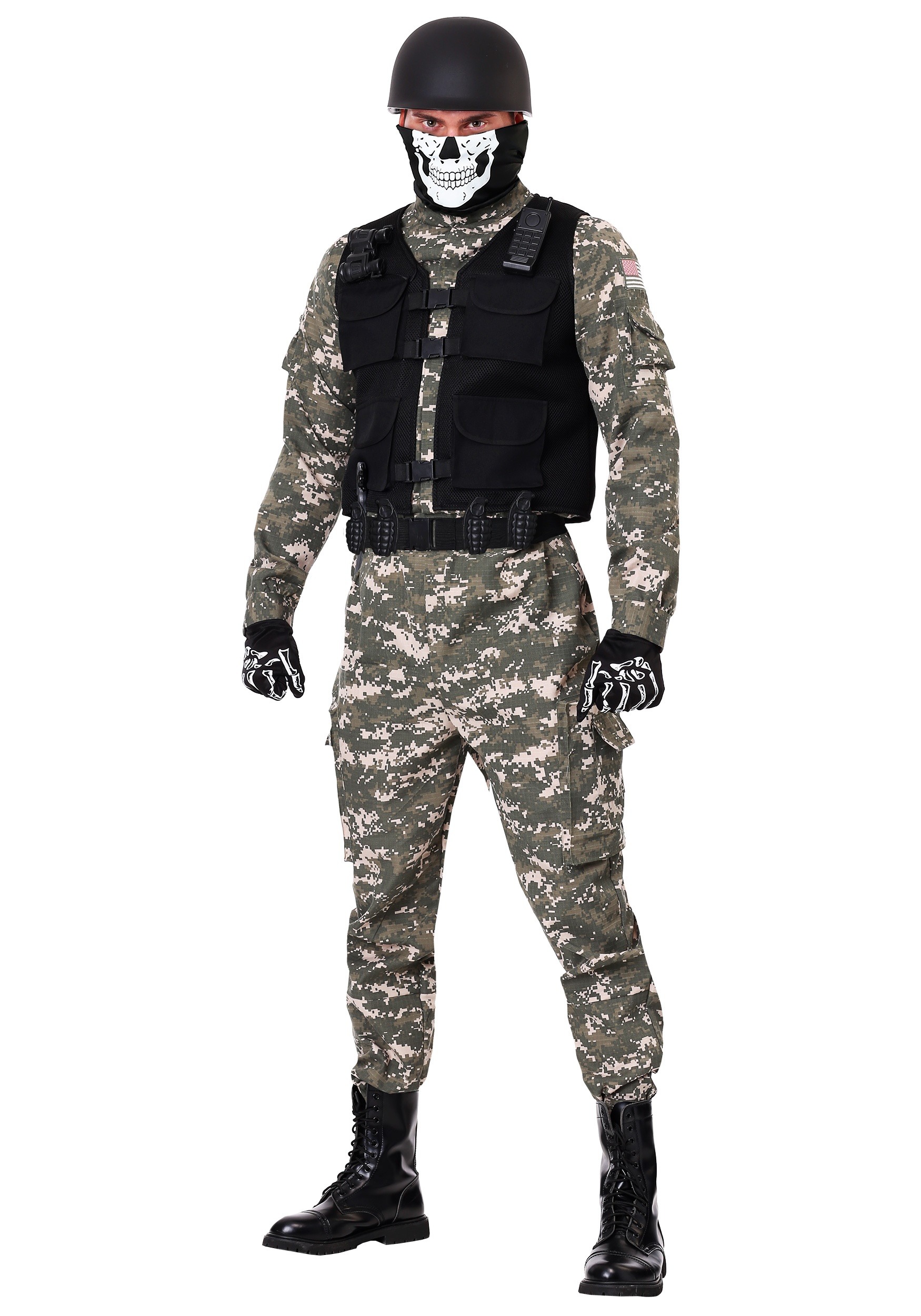 Image of Battle Soldier Men's Halloween Costume ID FUN6156AD-M