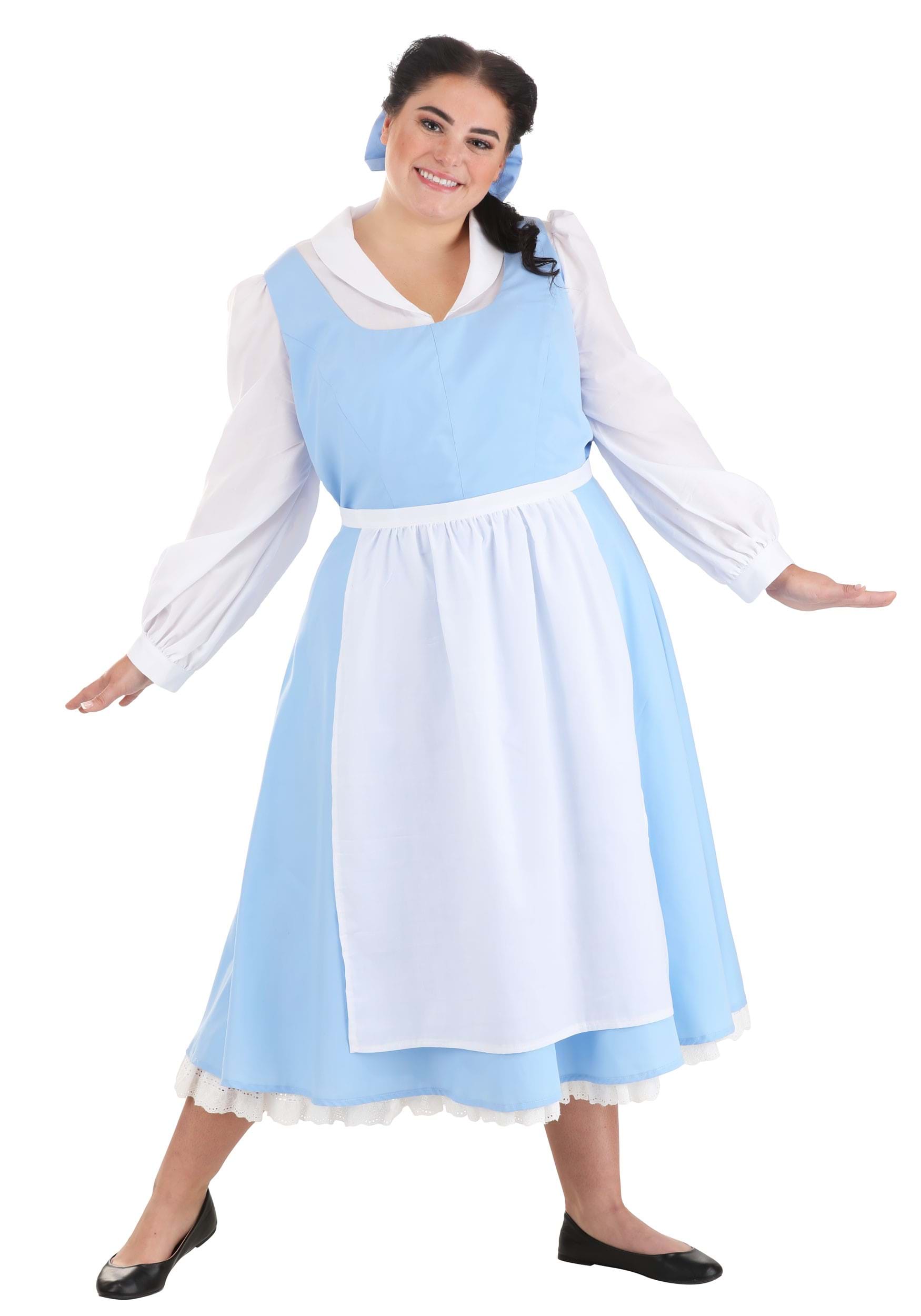 Image of Beauty and the Beast Plus Size Belle Blue Costume Dress ID FUN2302PL-1X