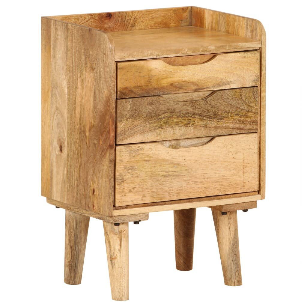 Image of Bedside Cabinet Solid Mango Wood 157"x118"x234"