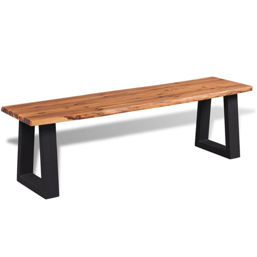 Image of Bench Solid Acacia Wood 63"