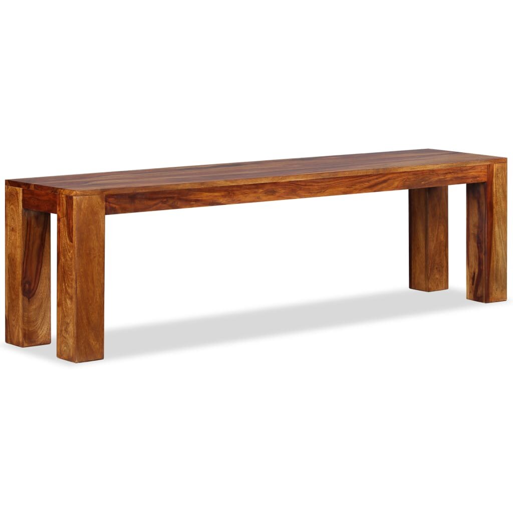 Image of Bench Solid Sheesham Wood 63"x138"x177"