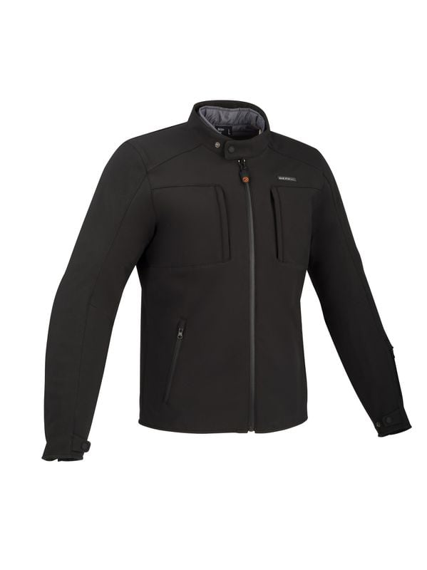 Image of Bering Carver Chaqueta Textil Motorista Negra Talla L