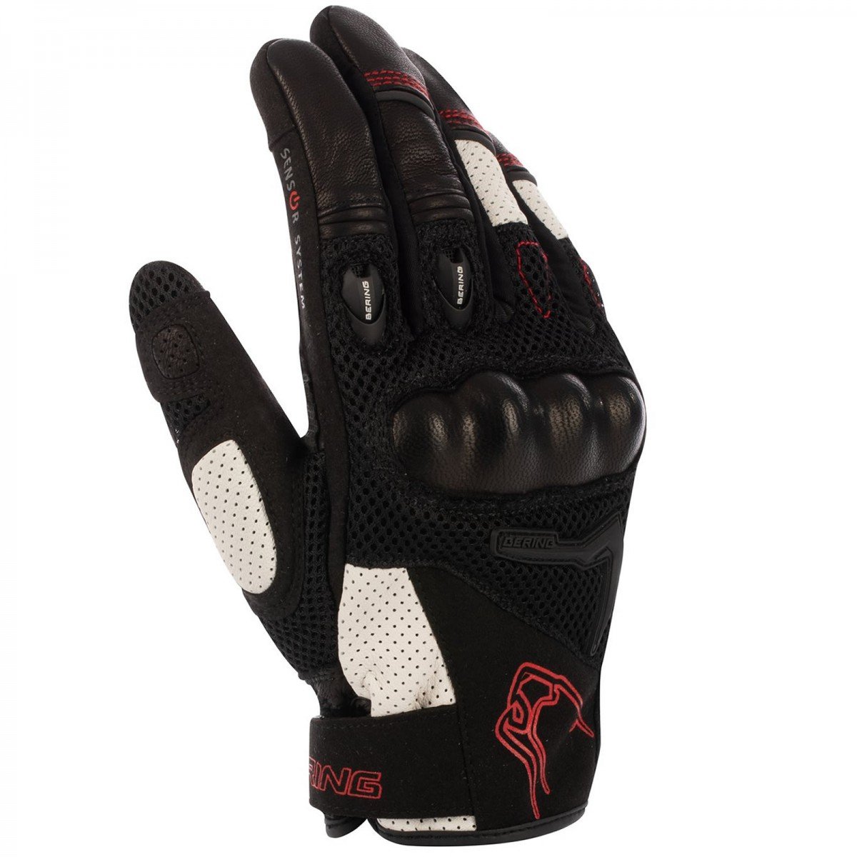 Image of Bering Planet Noir Blanc Rouge Gants Taille T10