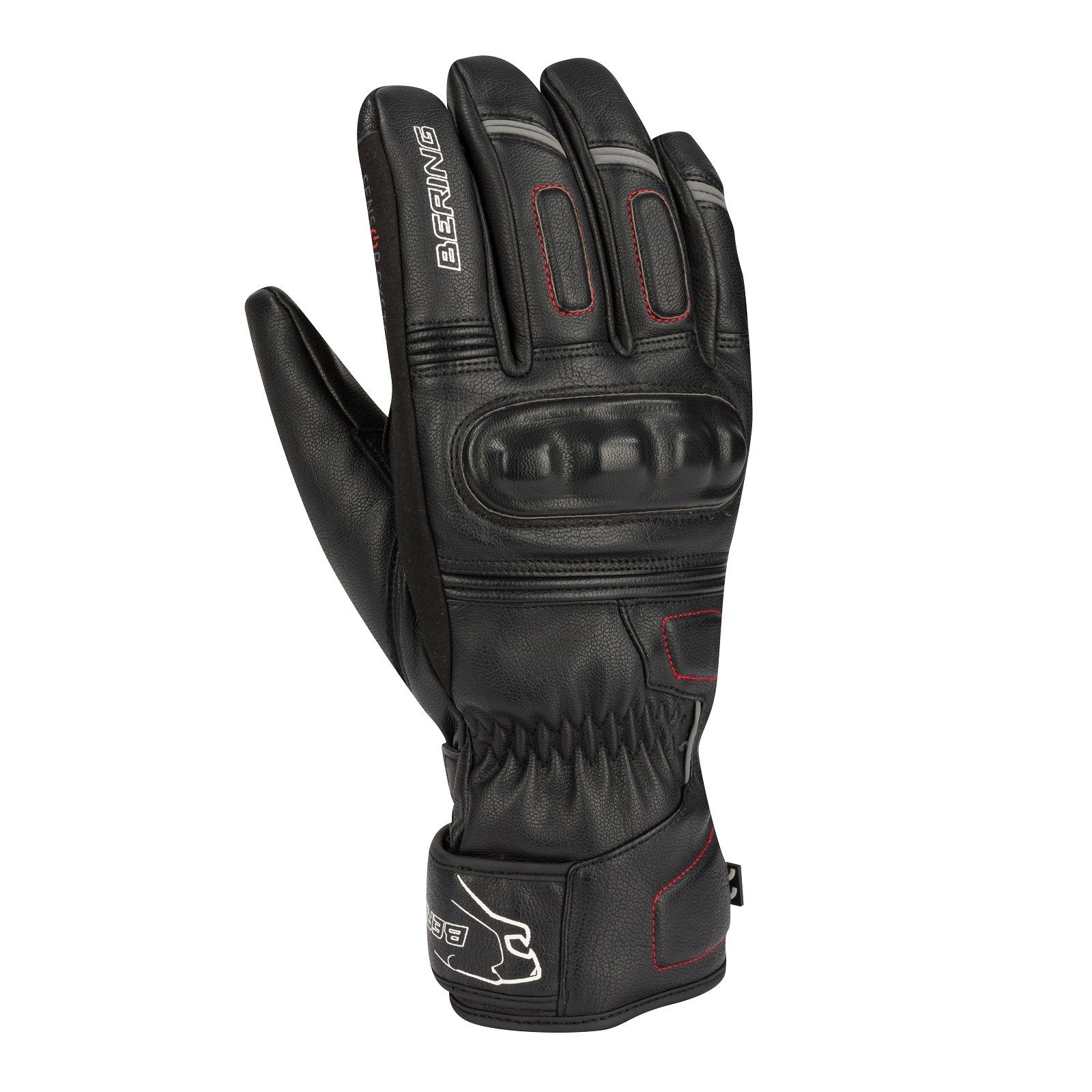 Image of Bering Whip Guantes Motorista Negro Talla T8