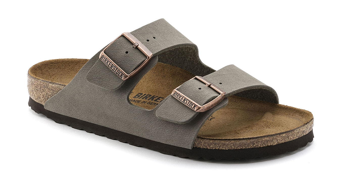 Image of Birkenstock Arizona BF Nubuck Stone Regular Fit SK