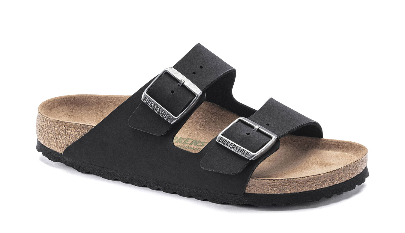 Image of Birkenstock Arizona BFBC Earthy Vegan Black Regular Fit RO