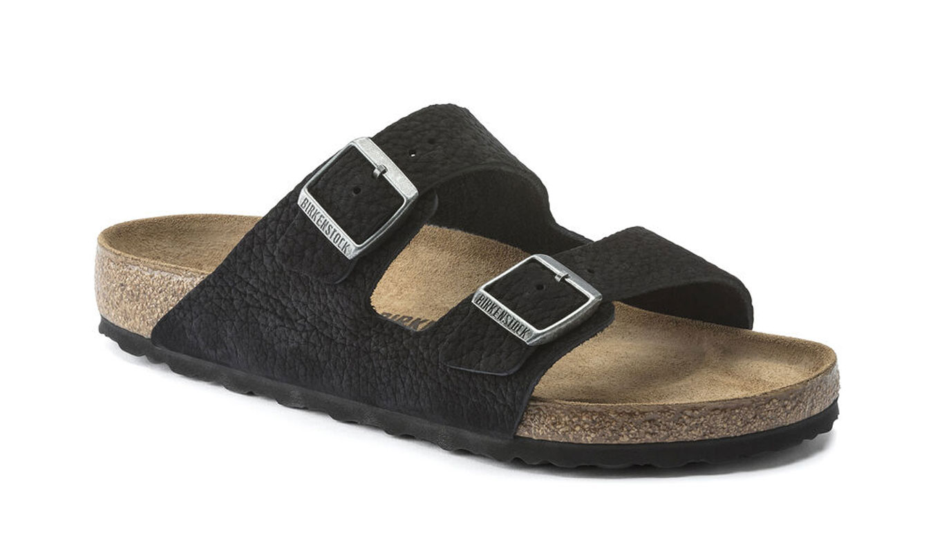 Image of Birkenstock Arizona BS Desert Buck Black Narrow Fit HU