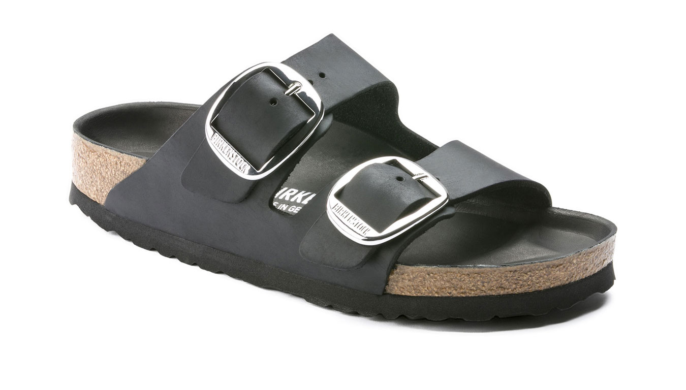 Image of Birkenstock Arizona Big Buckle Black Narrow Fit DE