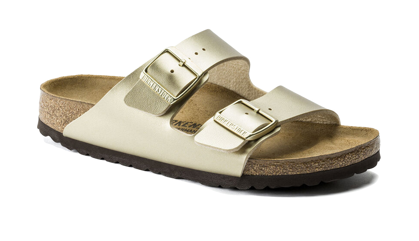 Image of Birkenstock Arizona Birko-Flor Gold Regular Fit RO