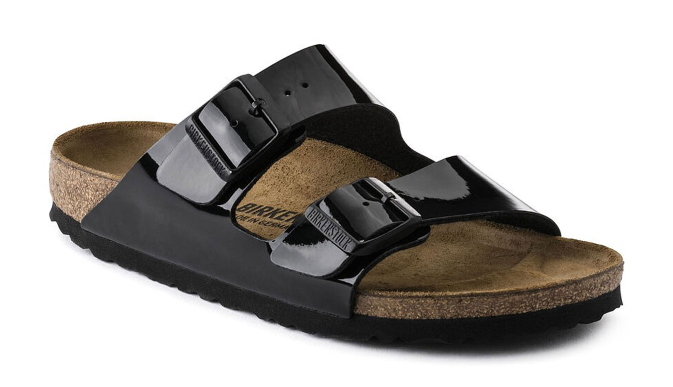 Image of Birkenstock Arizona Patent Black Narrow Fit HU