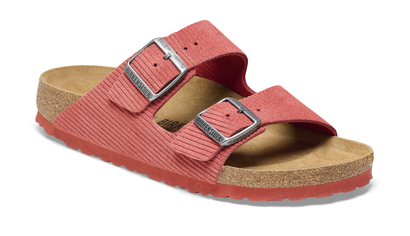 Image of Birkenstock Arizona Suede Corduroy Siena Red Regular Fit FR