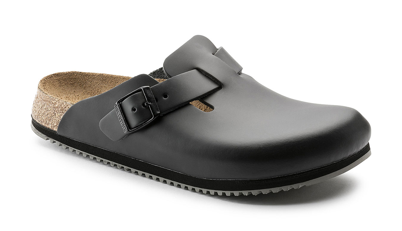 Image of Birkenstock Boston Super Grip Leather Narrow Fit DE