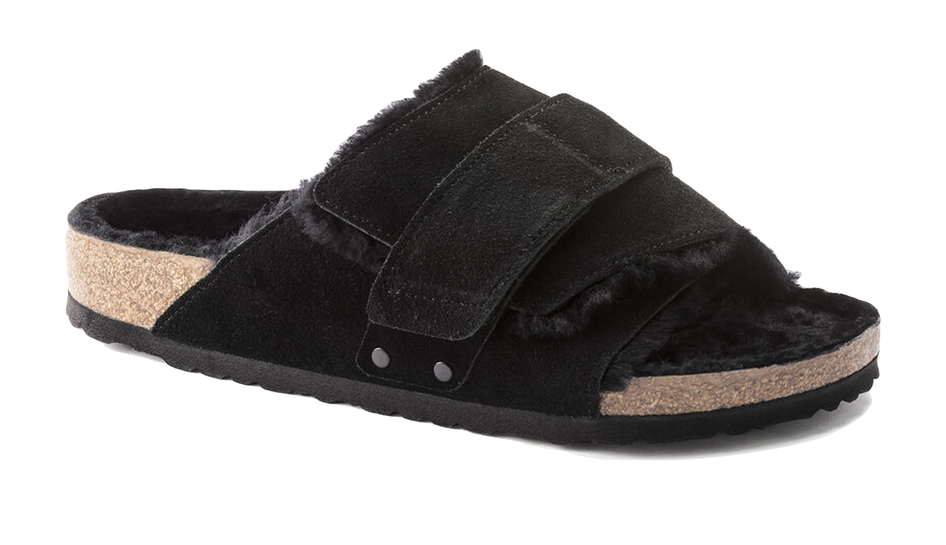 Image of Birkenstock Kyoto Shearling Suede Leather Regular Fit CZ