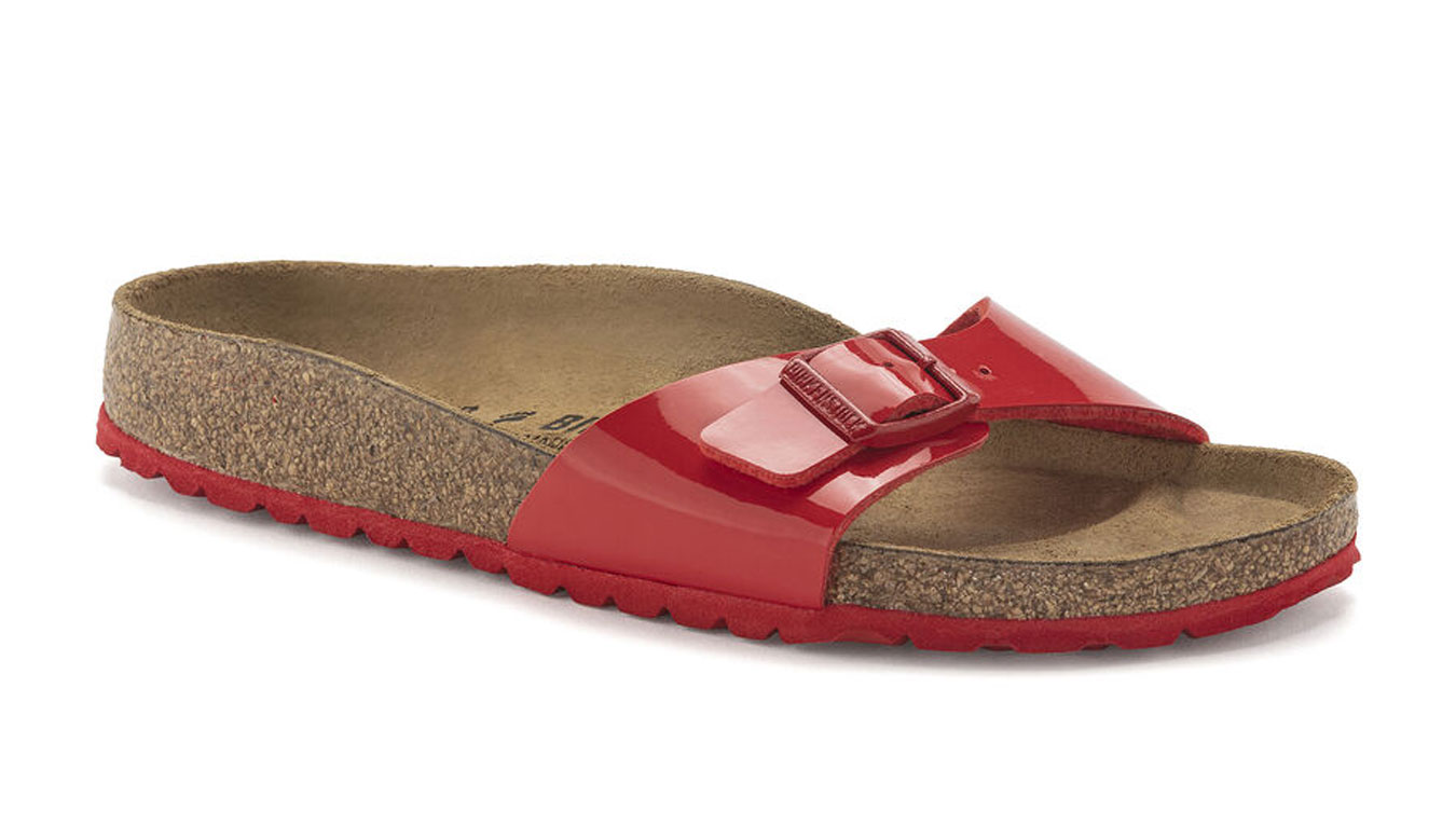 Image of Birkenstock Madrid BF Patent Cherry Regular Fit SK