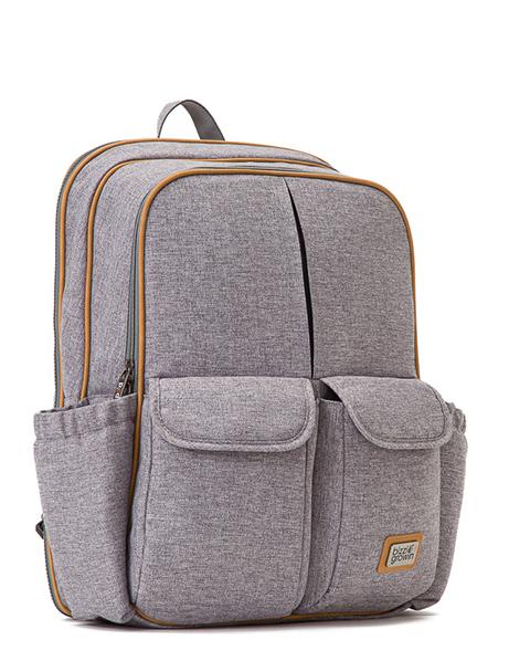 Image of Bizzi Growin Baby Travel Crib Changing Rucsac - Windsor Grey Rucpod ®