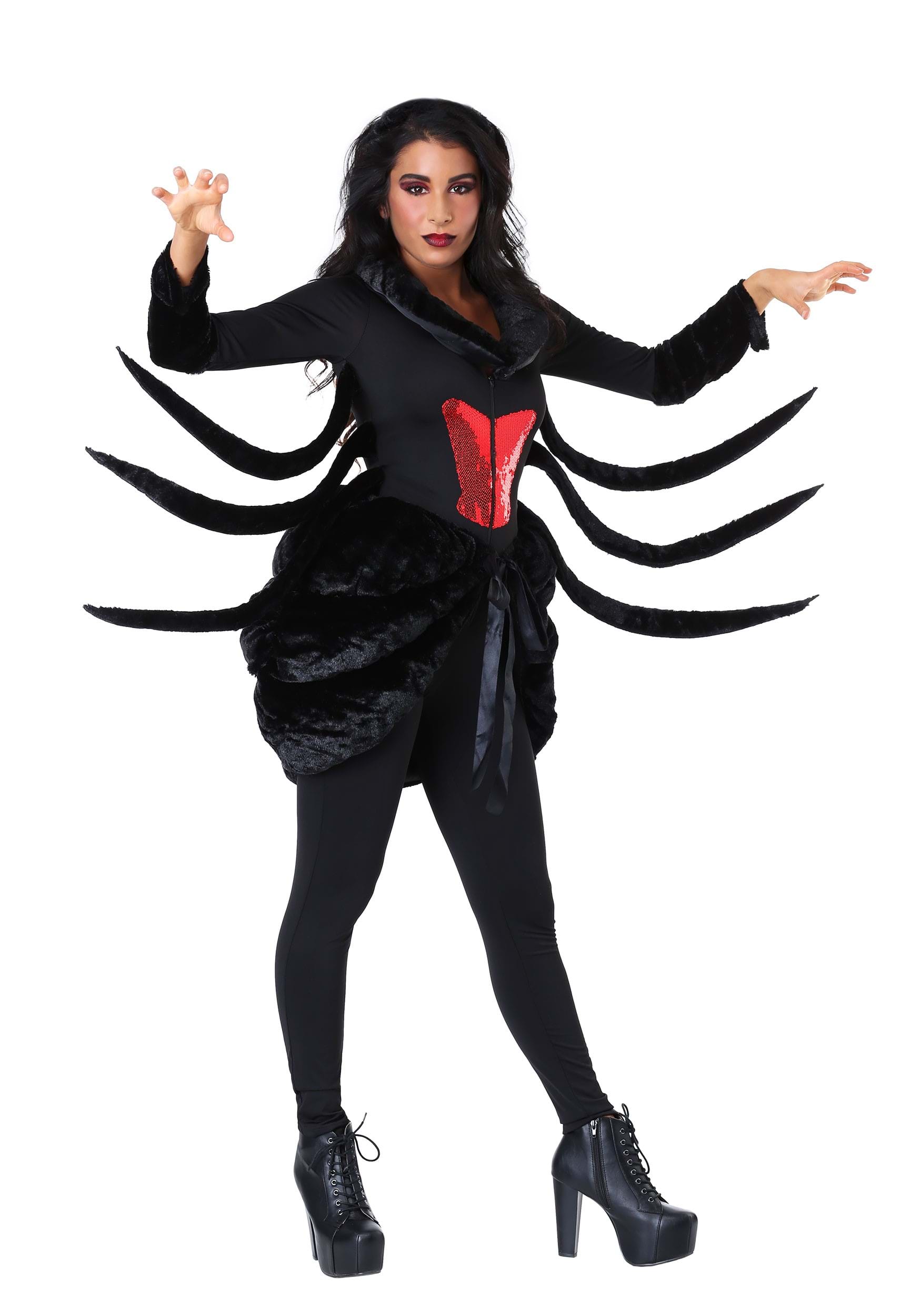 Image of Black Widow Spider Costume for Women ID FUN2619AD-XS