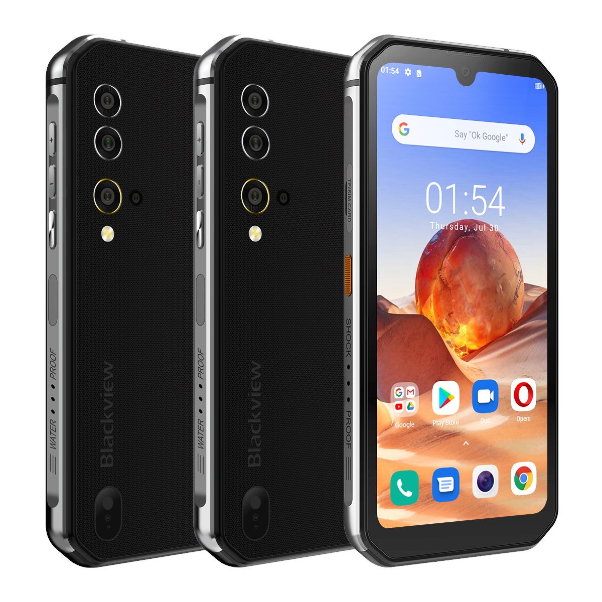 Image of Blackview BV9900E Global Bands IP68/IP69K 584 inch FHD+ NFC Android 10 4380mAh 48MP Quad Rear Camera 6GB 128GB Helio P9